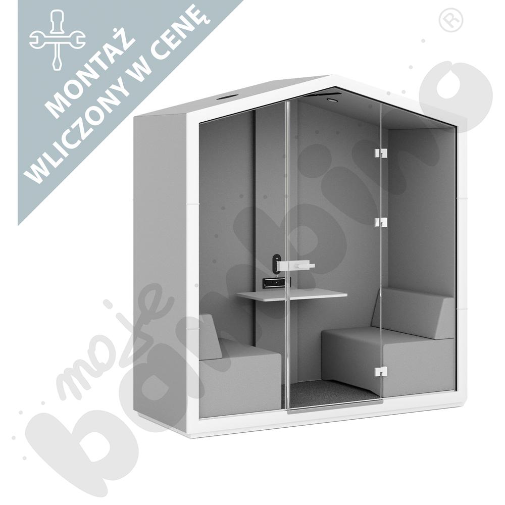 Budka akustyczna 2-osobowa - z siedziskami