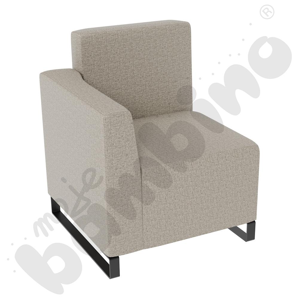 Fotel Universum wys. 82 cm, bok niski lewy, tkanina RO37