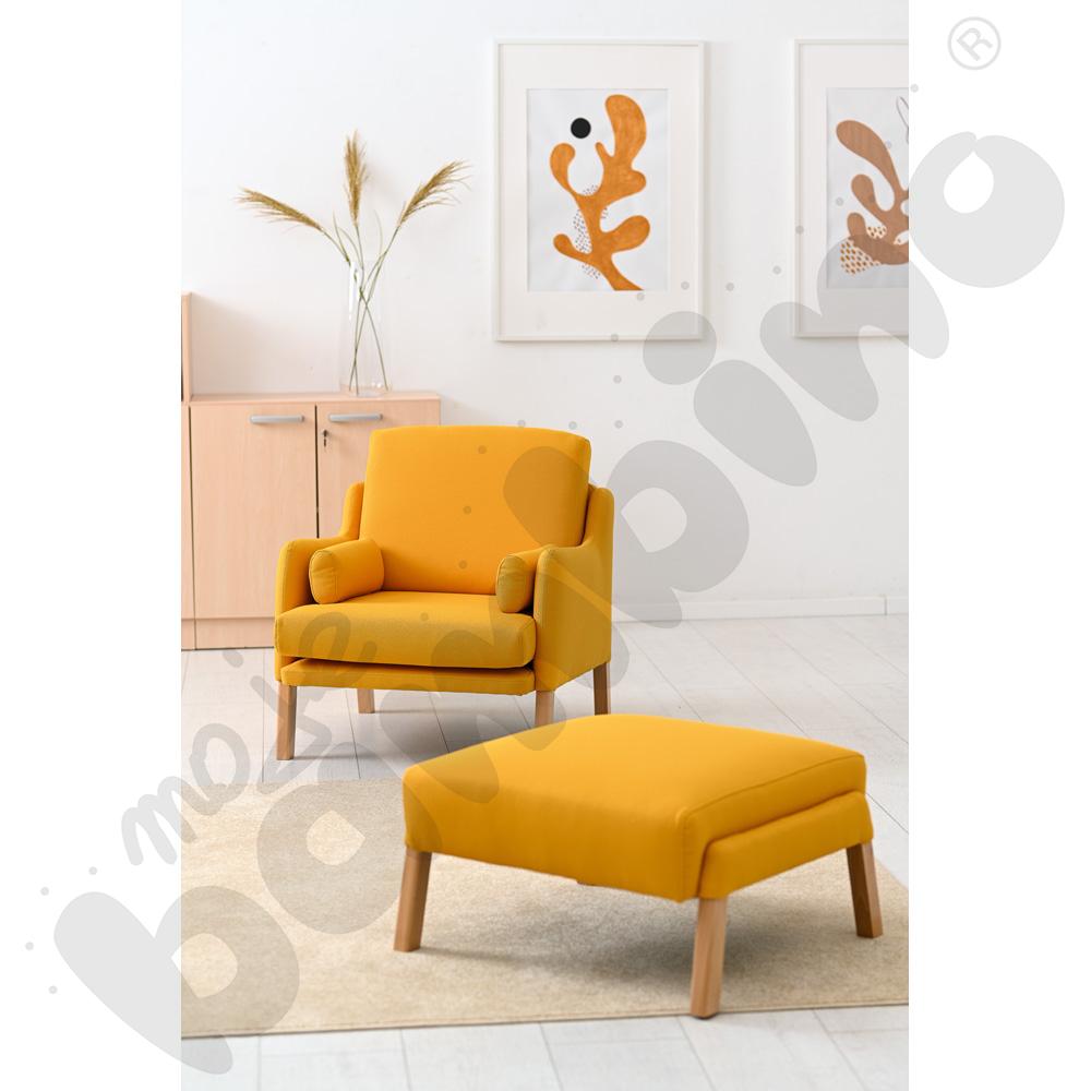 Fotel Alan musztardowy