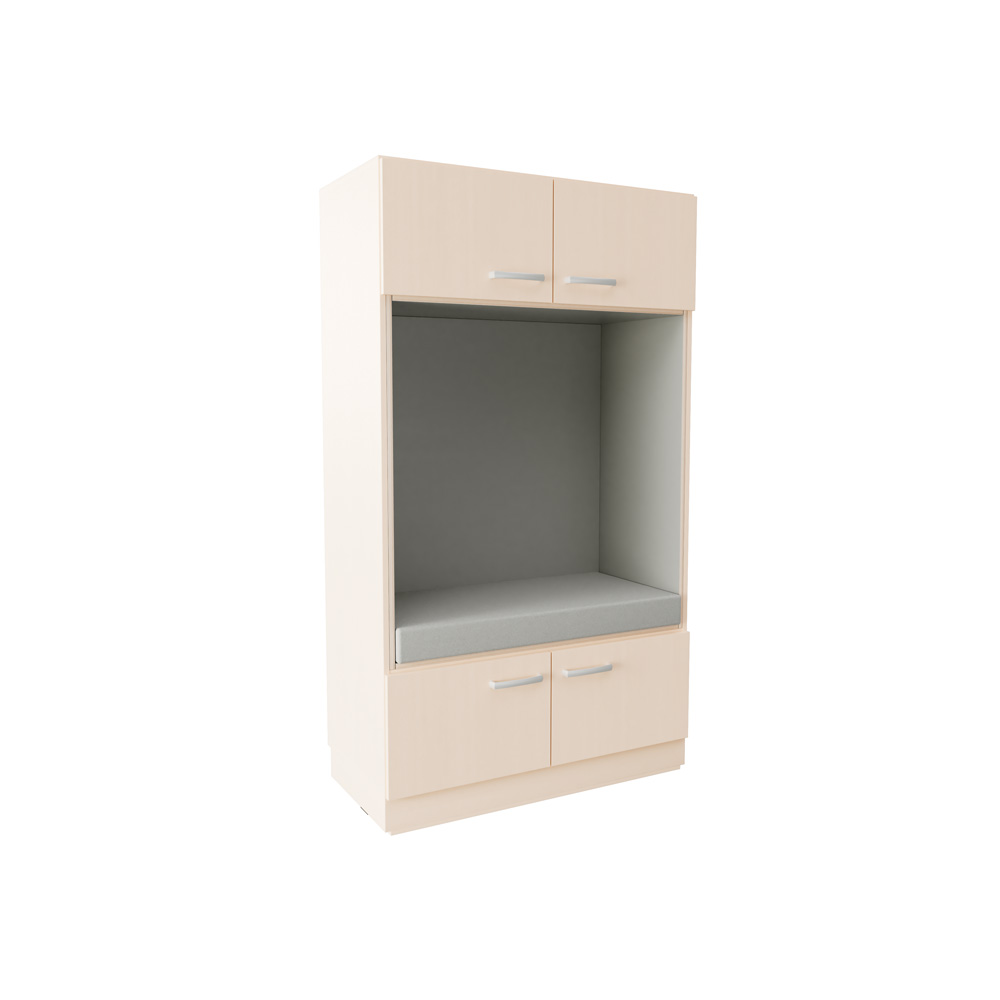 Grande skrinka XL so sedadlom 57 cm - javor