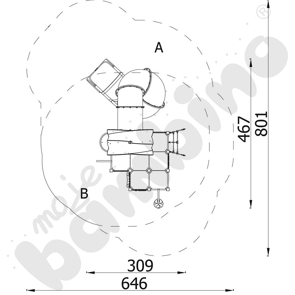 Zestaw Urbi 14, słupy drewniane B