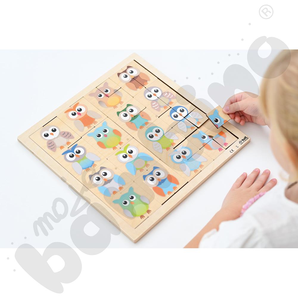 Lotto układanka - sowy