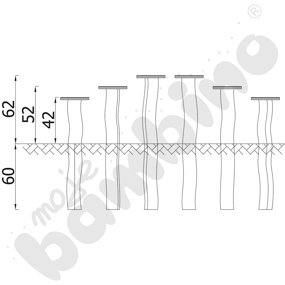 Robinio - zestaw do przeskoków
