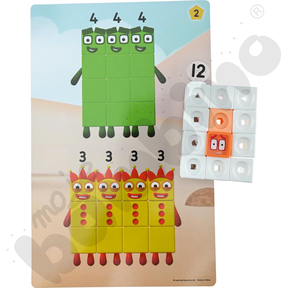 Kostki matematyczne z kartami działań 11-20