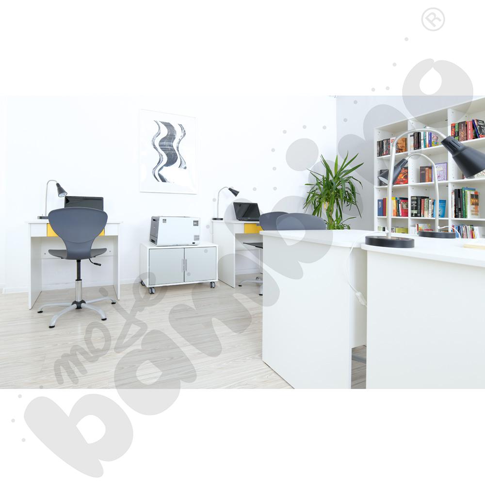 Krzesło Flexi obrotowe z reg.  wys. szare