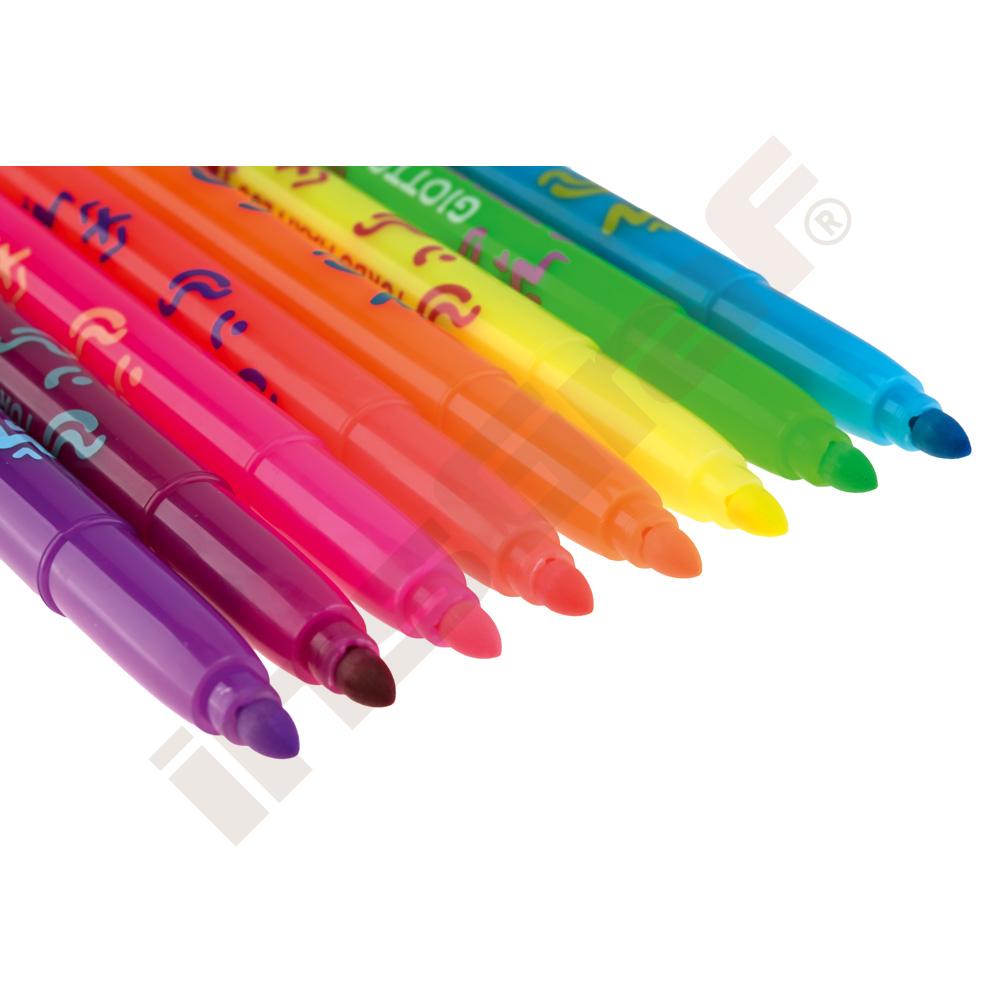 Fluoreszierende Filzstifte, 8 Farben