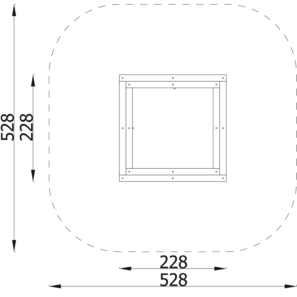 Pieskovisko z drevených dosiek 2x2 m