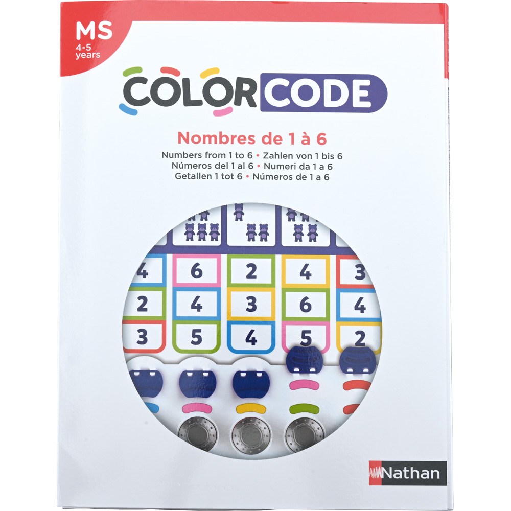 Colorcode - karty úloh - čísla od 1 do 6