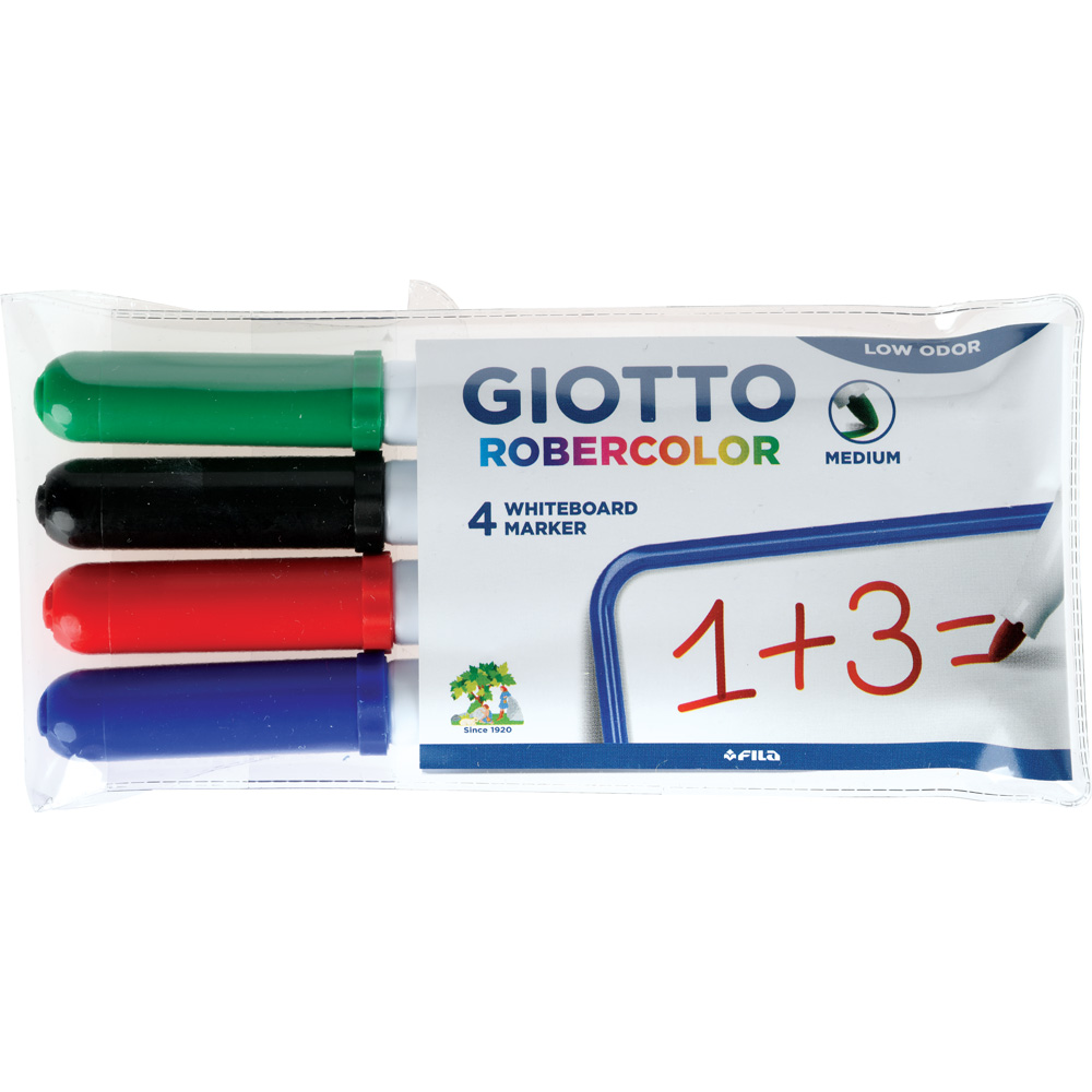 Fixky Giotto za sucha stierateľné, stredné, 4 farby