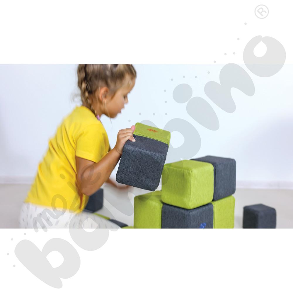 Zestaw klocków JollyHeap Therapy - szaro-limonkowe, 150 szt.