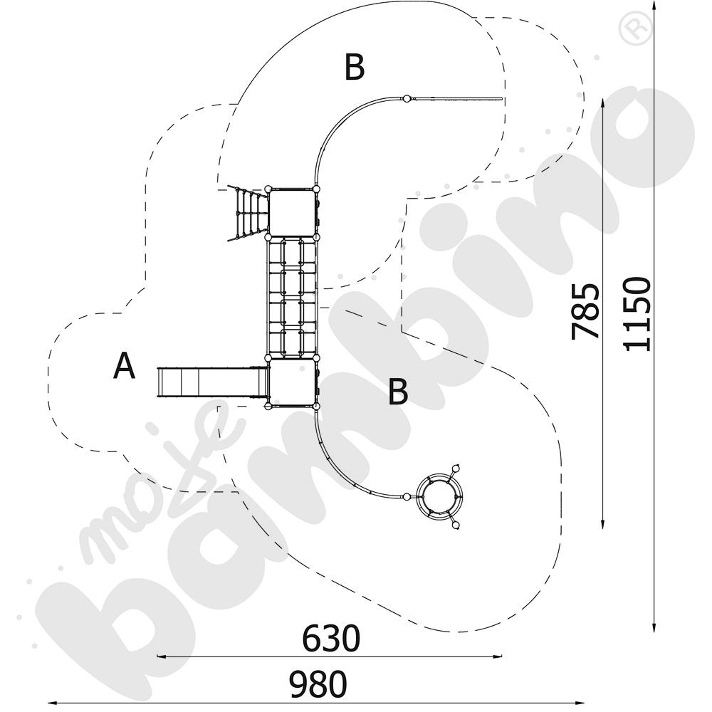 Orbis - zestaw 11319, drewniane słupy