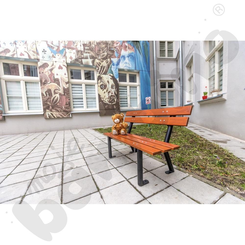 Ławka dziecięca Gapcio, mahoń