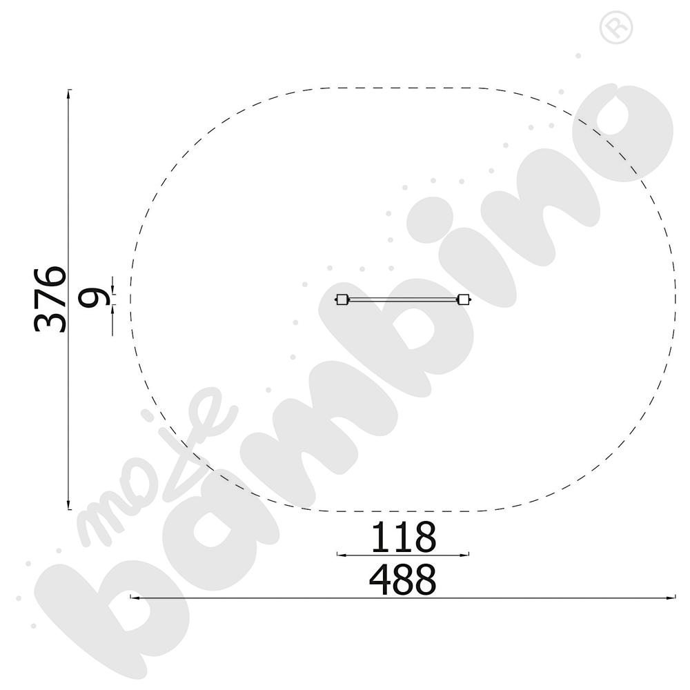 Street workout drążek wysoki Lime
