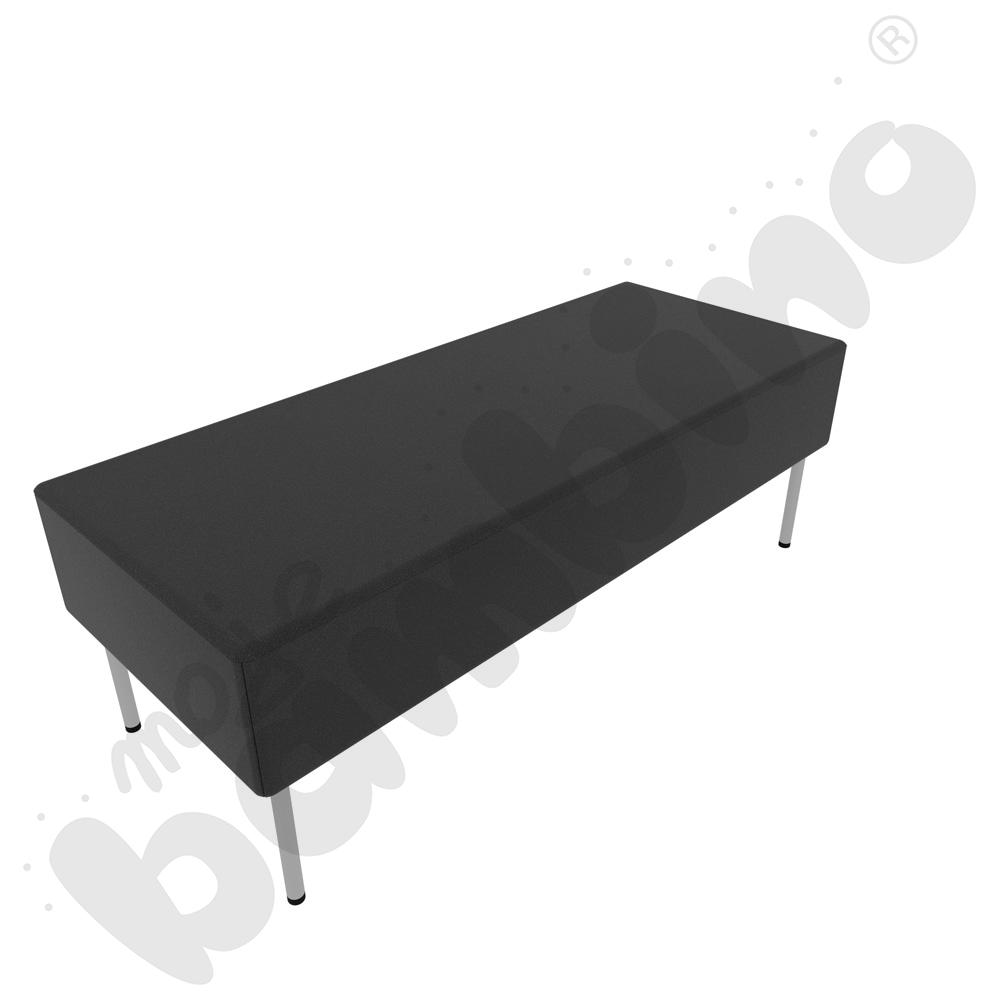 Pufa Versa 120x50 cm z plastikowymi stopkami, stelaż jasnoszary, tkanina BD14