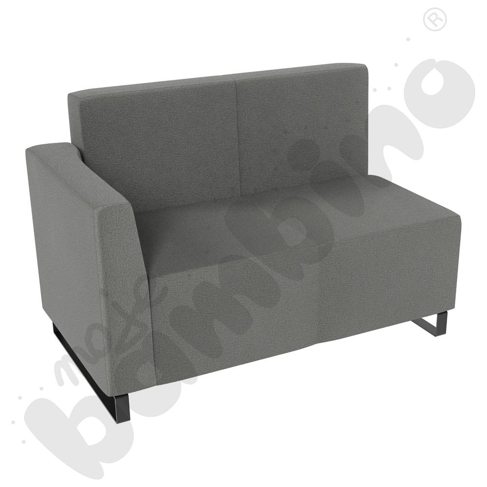 Sofa Universum 2-os. wys. 82 cm, bok niski lewy, tkanina KG22