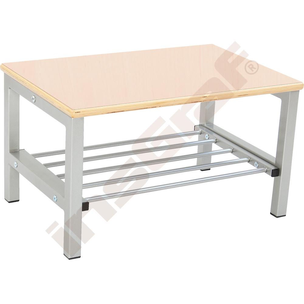 Lavička Flexi k šatně pro 2 os., výška 26 cm javor