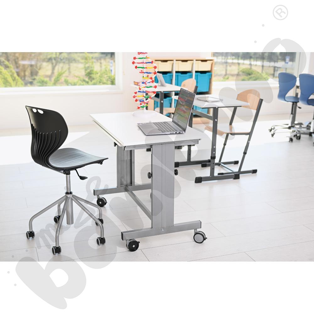 Mobilne biurko Grande – białe