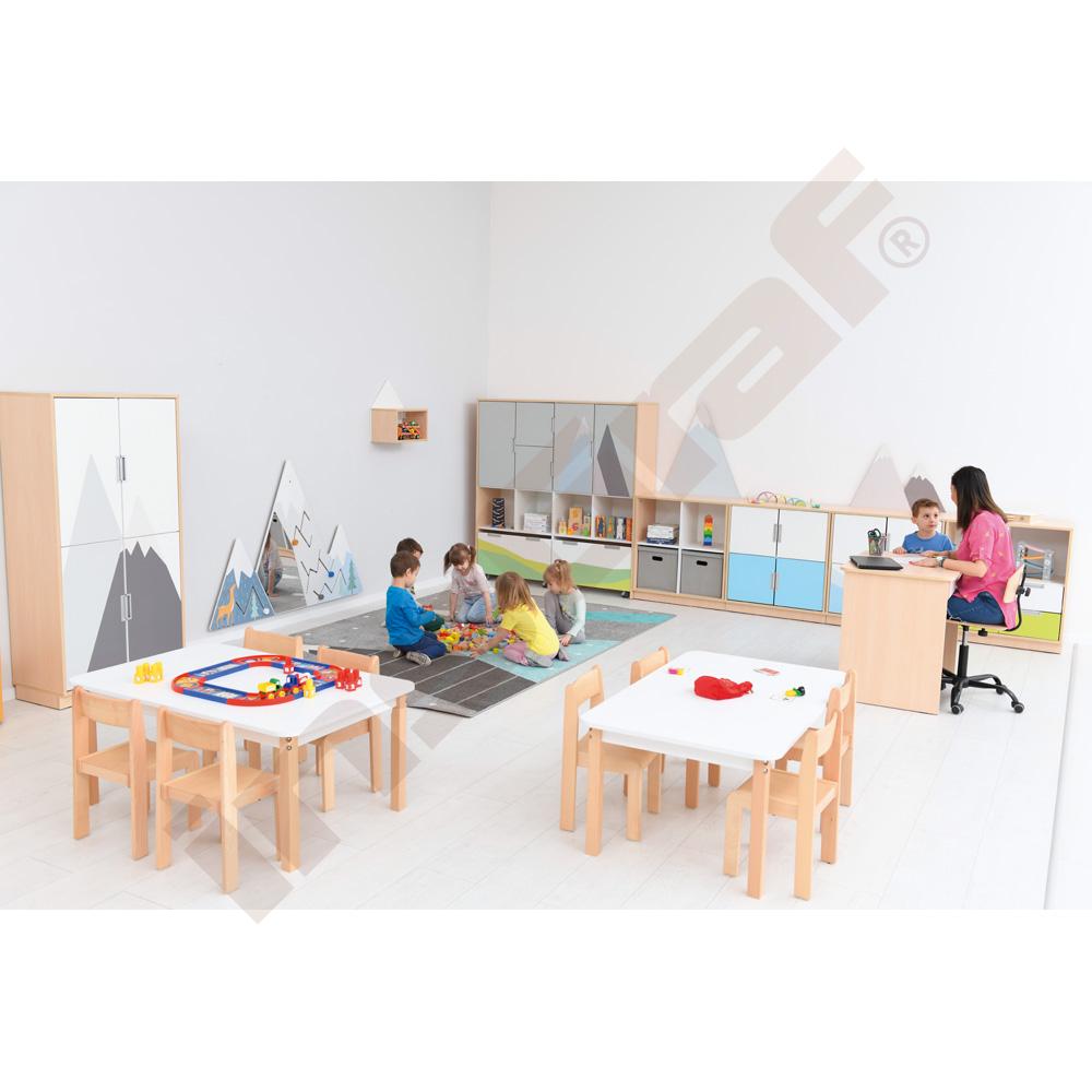 Quadro - skříň XL k sestavě Hory 180˚, korpusy v odstínu javor