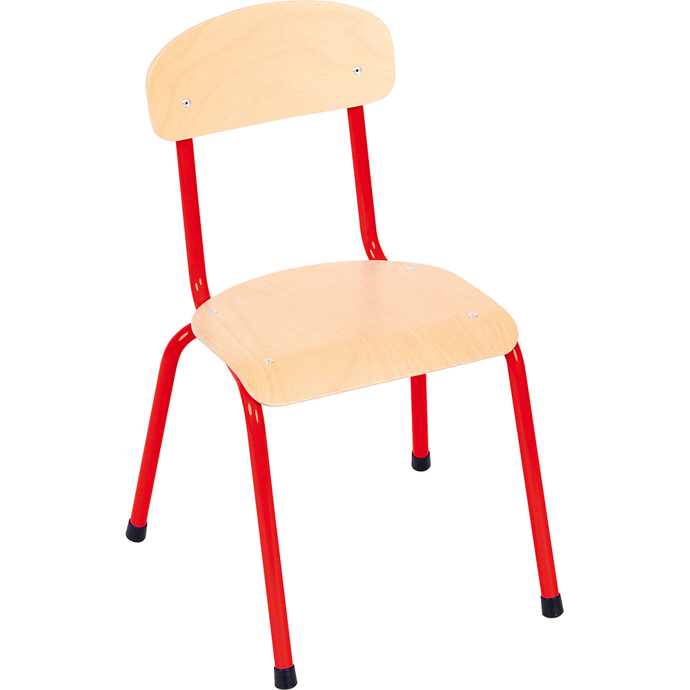 Stolička Bambino veľ. 2 - výška 31 cm - k stolom 53 cm - červená