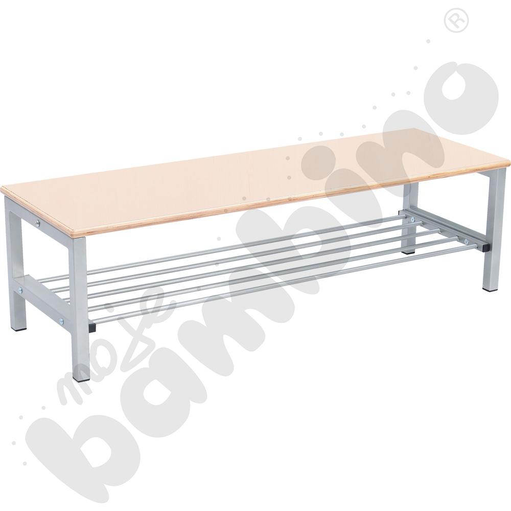 Ławeczka Flexi do szatni 4 os. wys. 35 cm klon