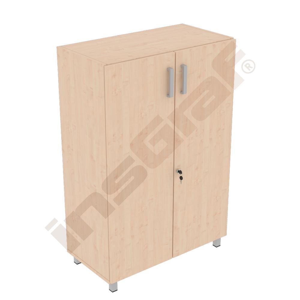EXPO Schrank 115, Beine alufarben, Ahorn E