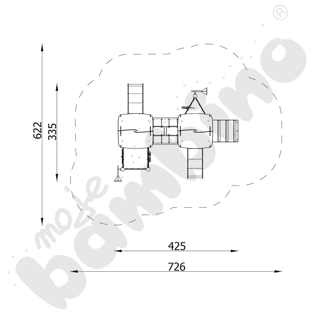 Orbis - zestaw 11652, drewniane słupy