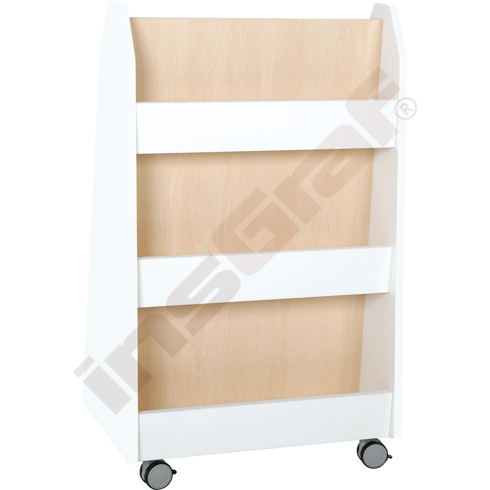 
Quadro - Bücherregal zweiseitig - Ahorn Jylland, weiß
