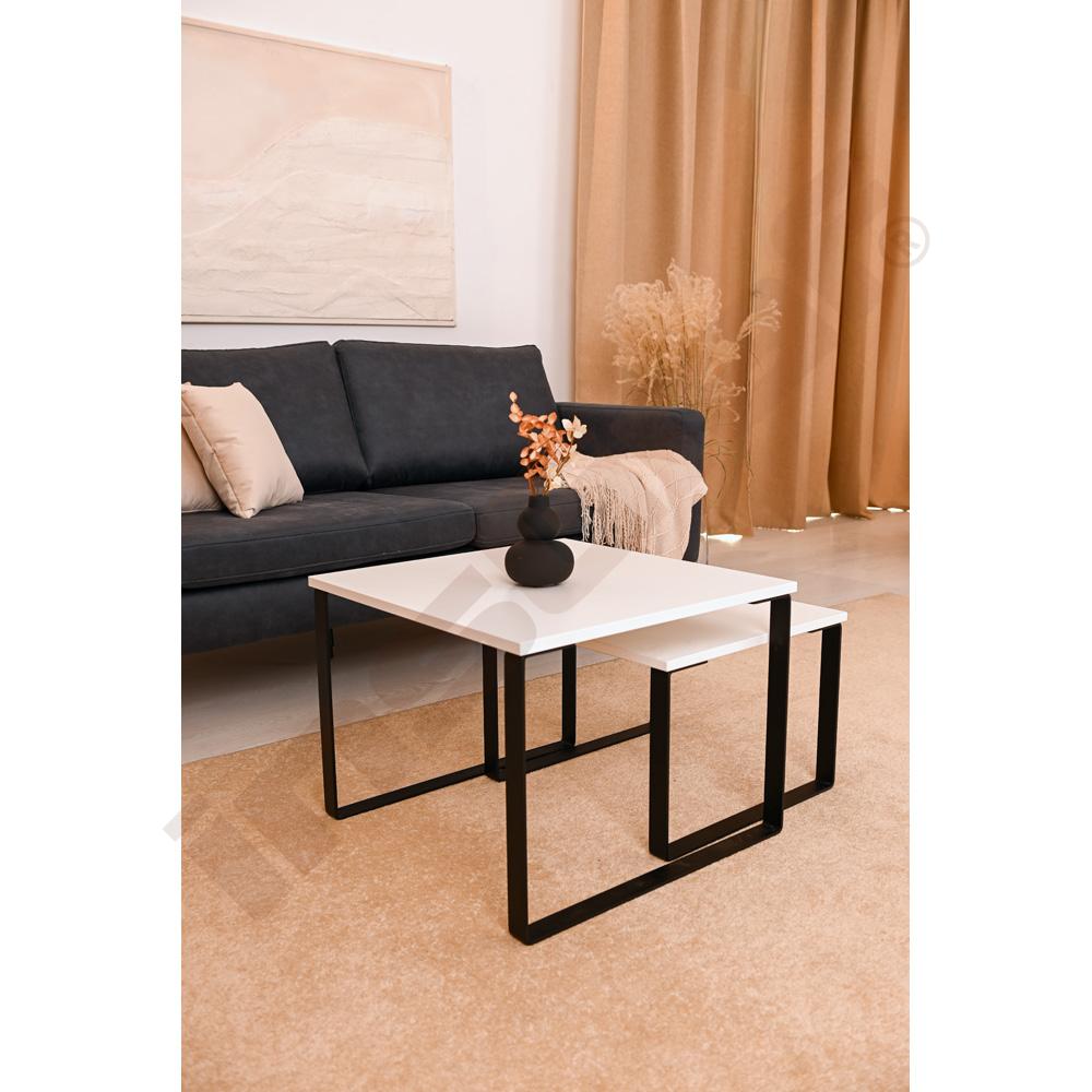 Universum Tisch 60 x 60, TH 45 cm - weiß