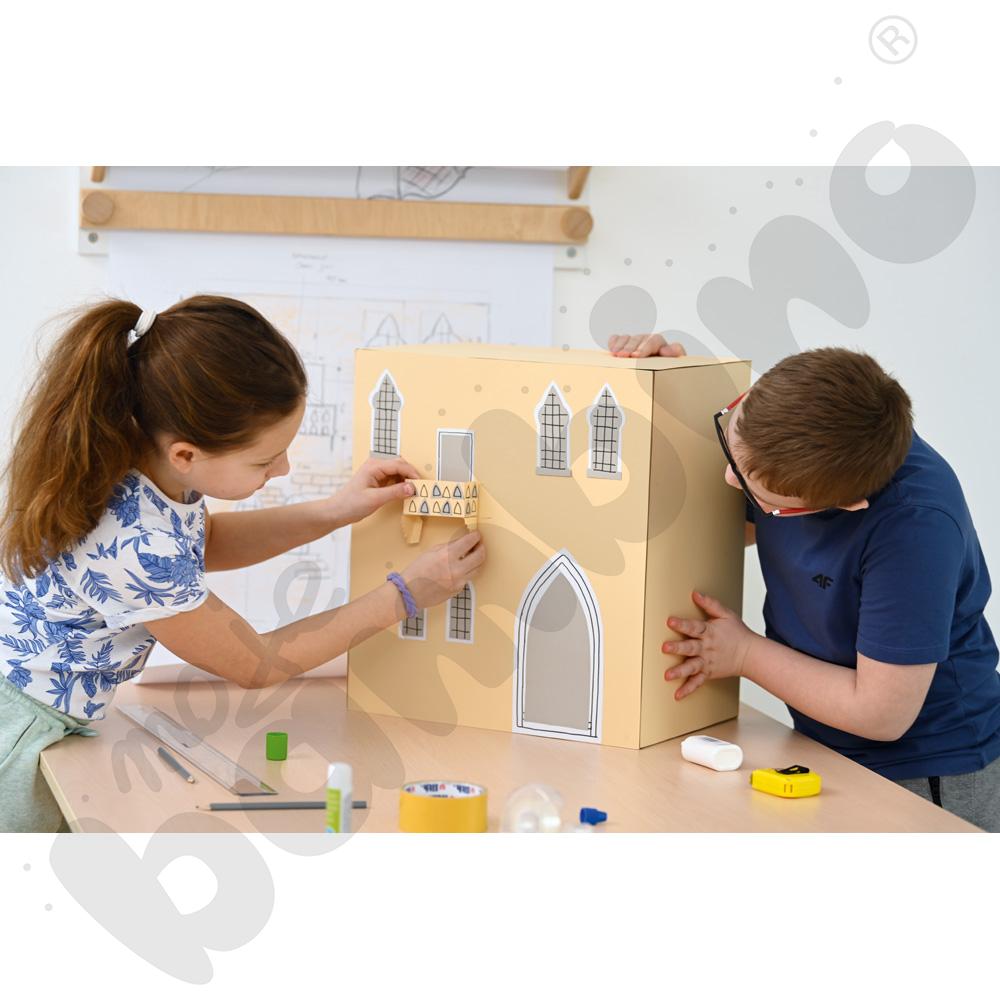 Biurko dwustronne Quadro - klon jasny