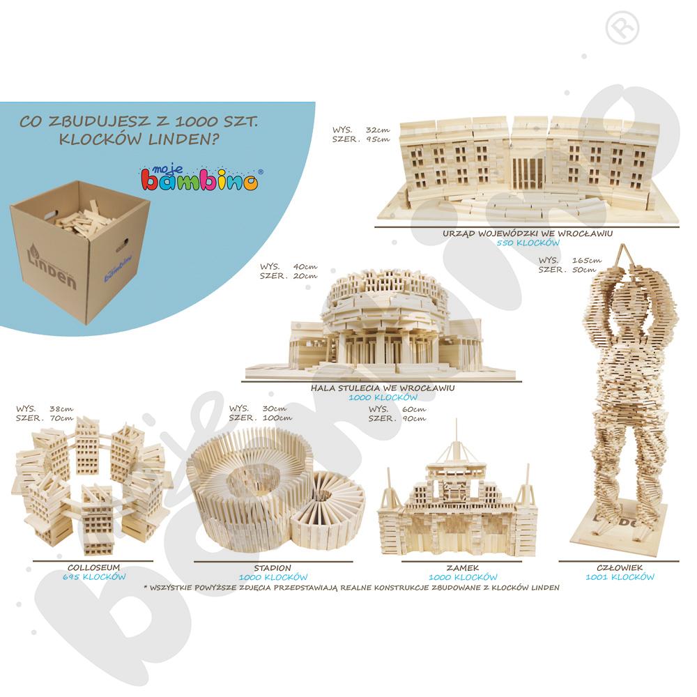 Klocki Linden 500 szt. w worku