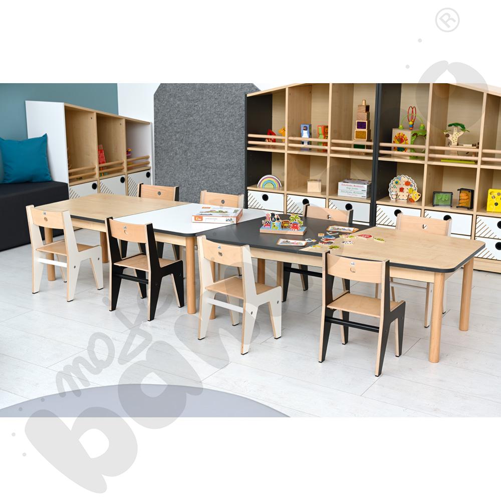 Blat stołu FLO szer. 131 cm biało-klonowy