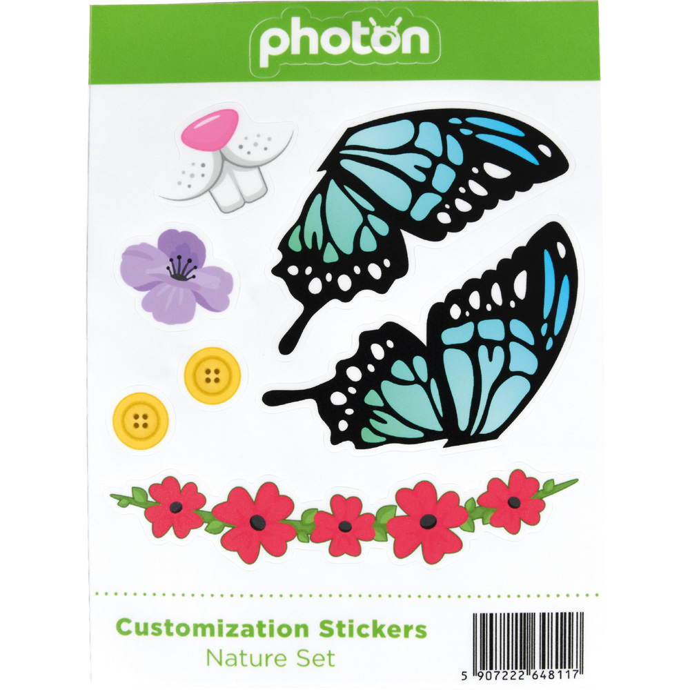 Samolepky pre personalizáciu robota Photon - Sada 4v1
