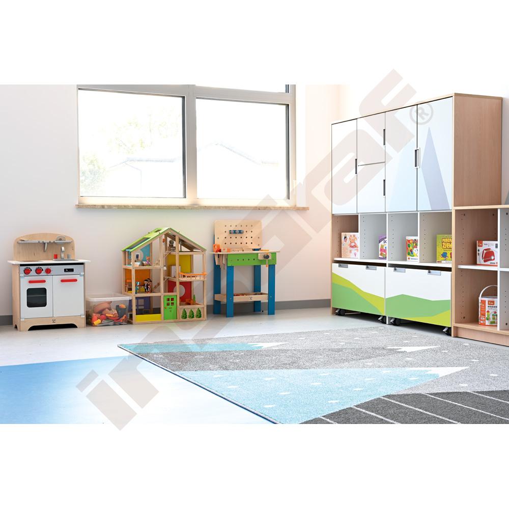 Quadro - sestava Hory 90°, tiché zavírání, korpusy světlý javor