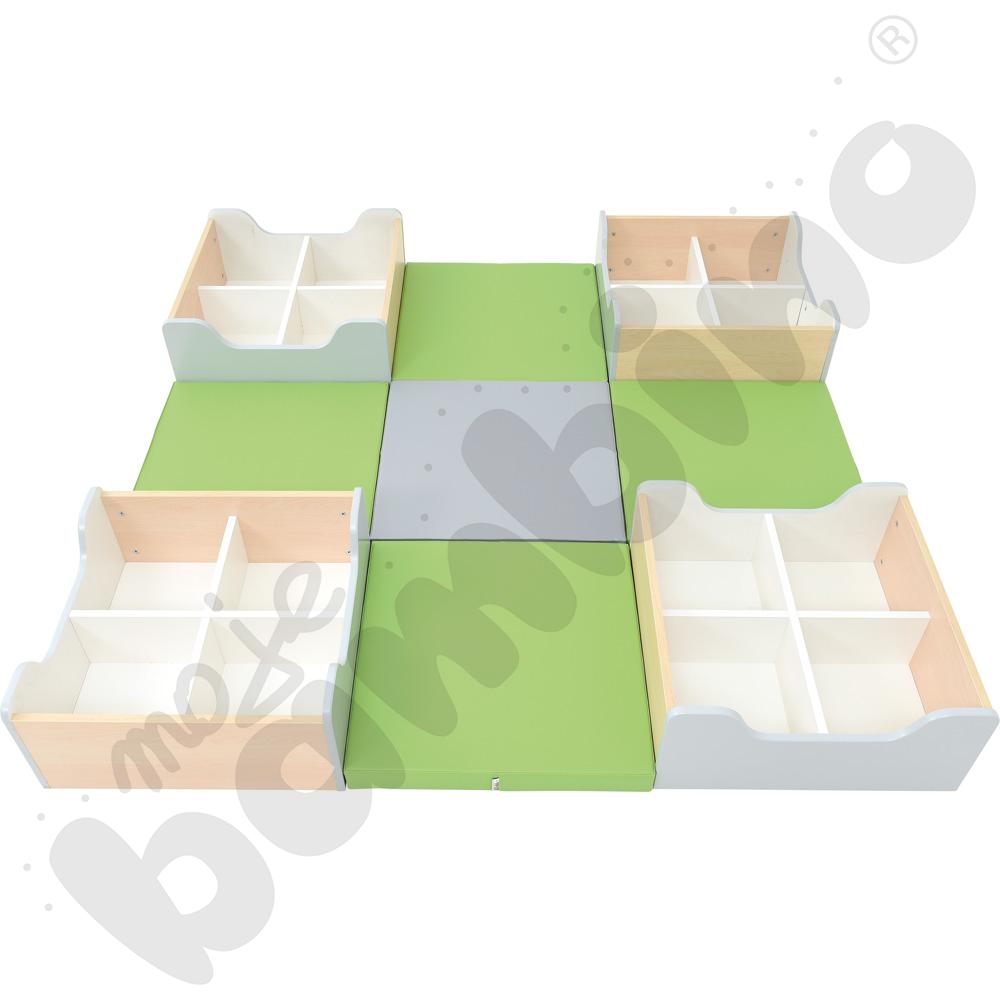 Quadro - zestaw 72, pojemnik klon jasny