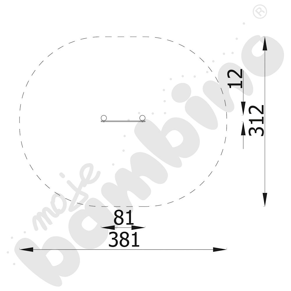 Tablica do rysowania, drewniane słupy
