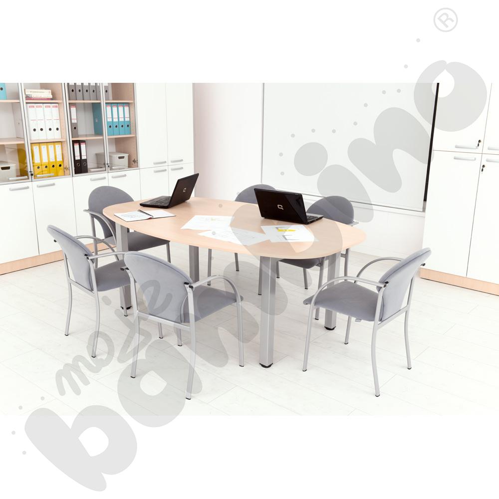 Stół owalny Grande 120 x 200 cm - klon jasny 