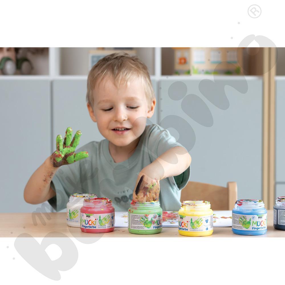 Farby do malowania palcami - 6 szt.