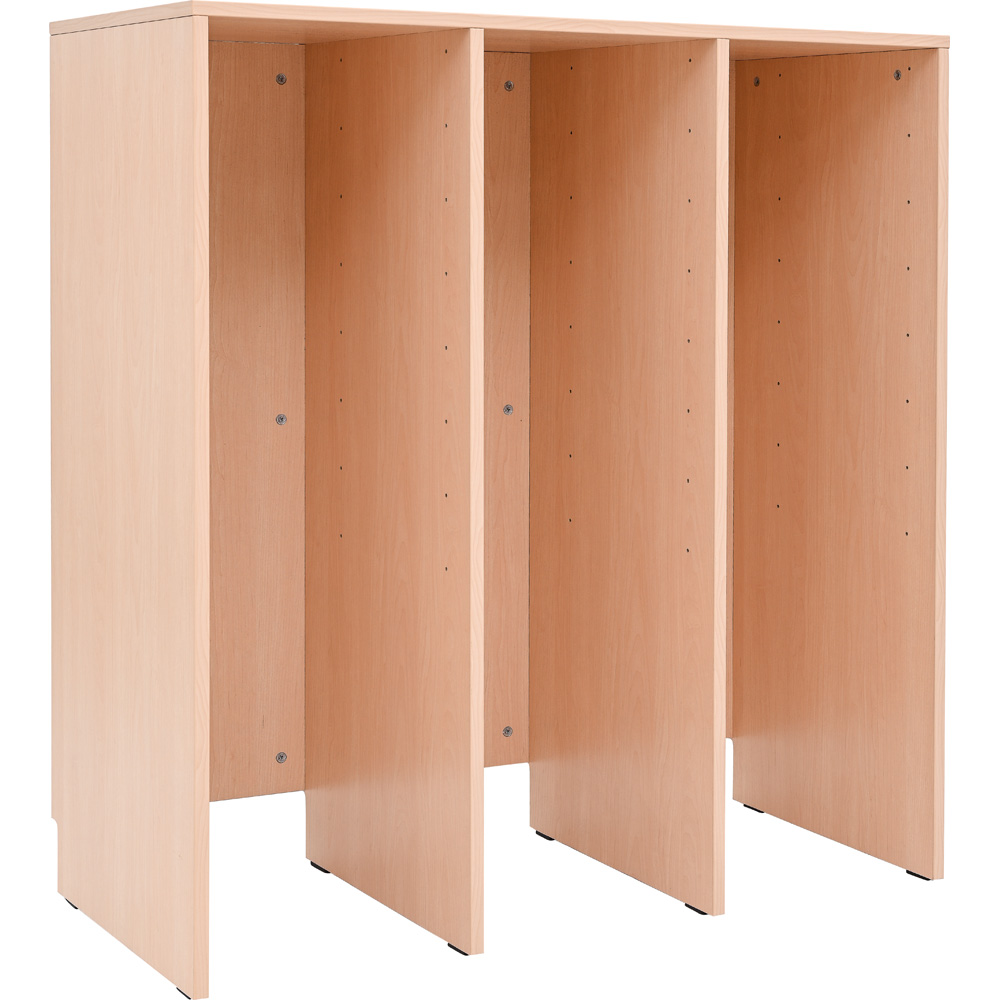 Skrinka Grande L na plastové boxy - 3 moduly - javor 