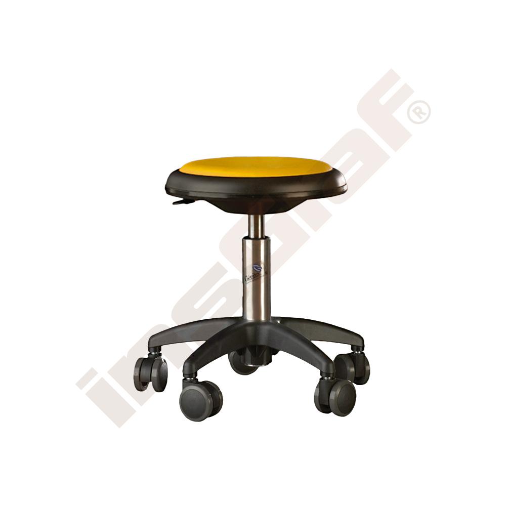 Hocker Genito, SH 38 - 48 cm, gelb