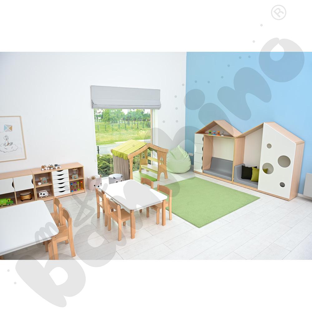 Biblioteczka-domek Feria, klon jasny