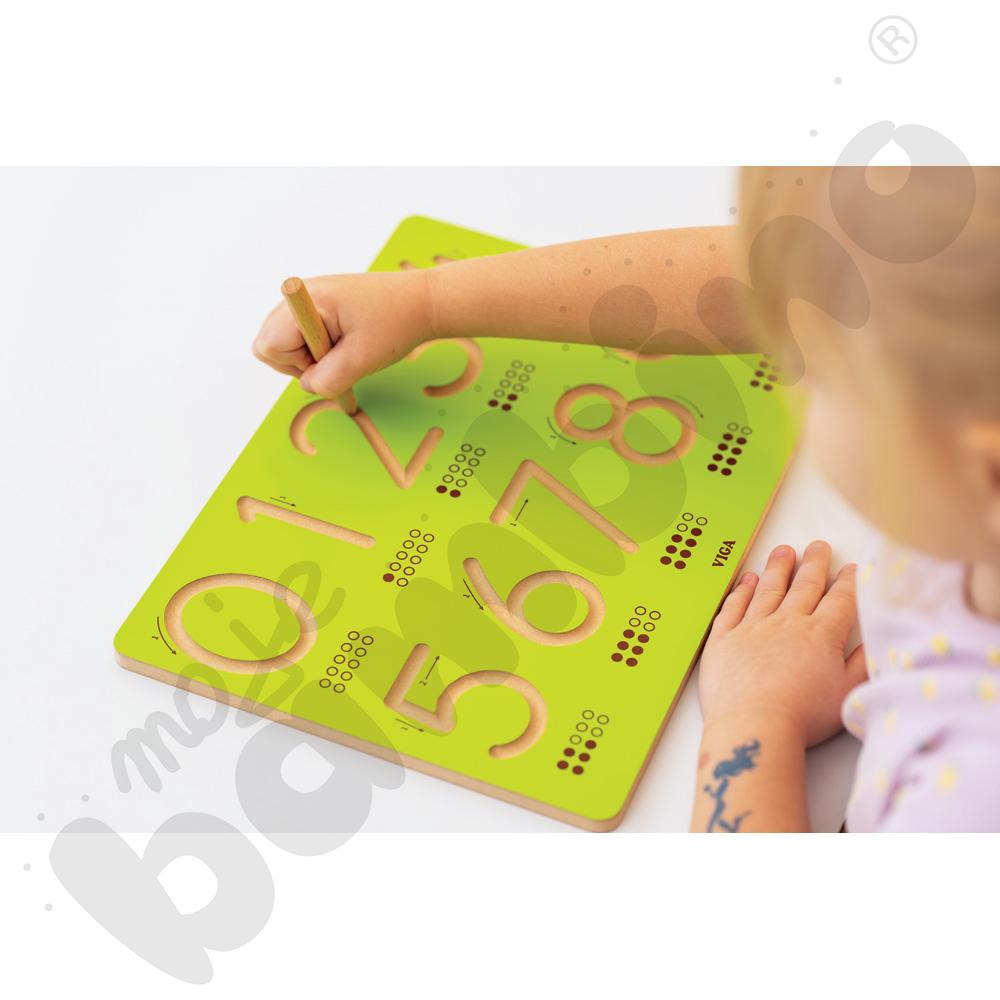 Tabliczka z alfabetem - liczby