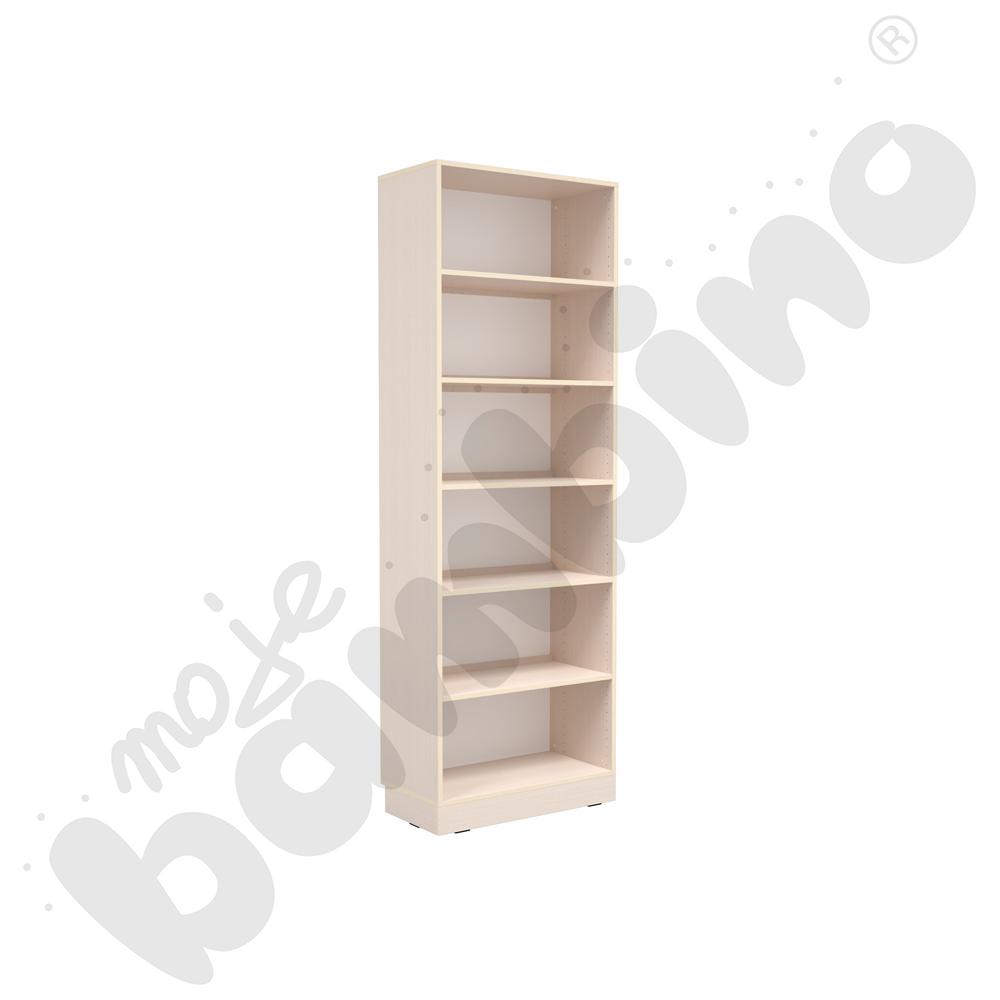 Regał Grande biblioteczny szer. 76 cm - klon jasny