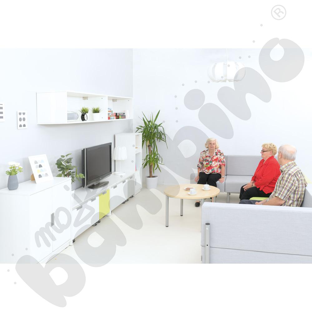 Fotel narożny Inflamea 1 - jasnoszary