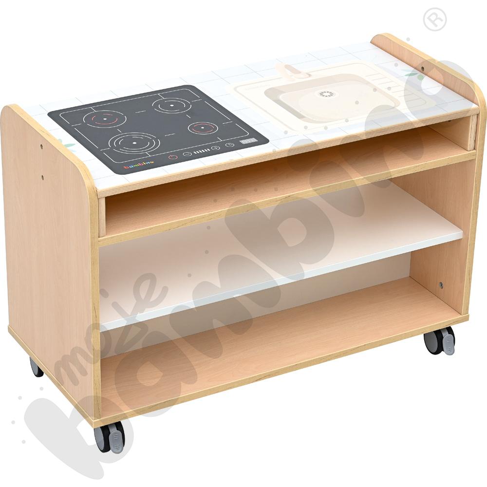 Mobilny kącik Quadro 255 - klon jasny szafka