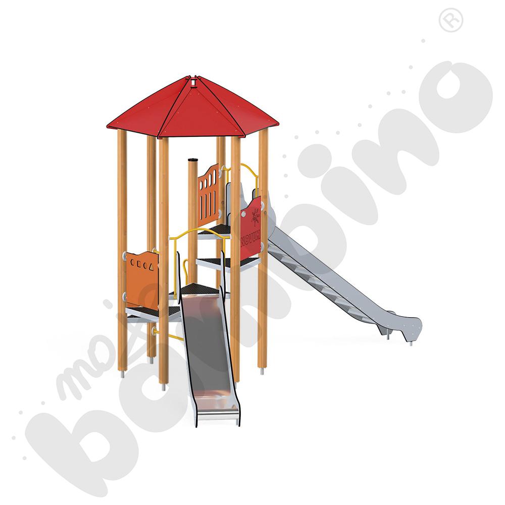 Orbis - baszta 8, drewniane słupy