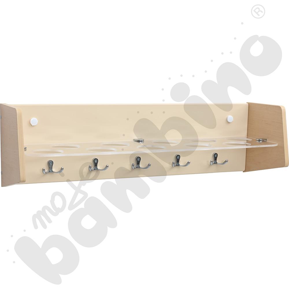 Półka na kubeczki i ręczniki - kość słoniowa