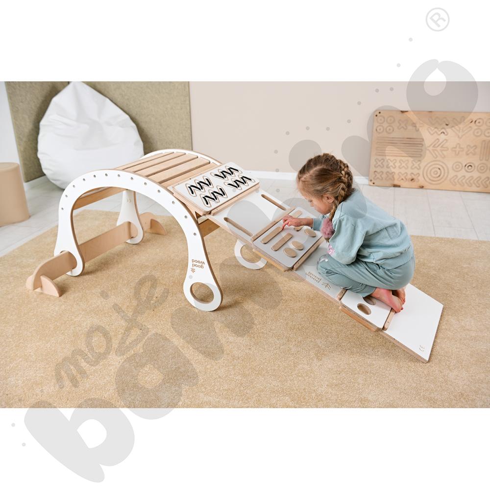 Drewniana drabinka Good Wood - biała - MED