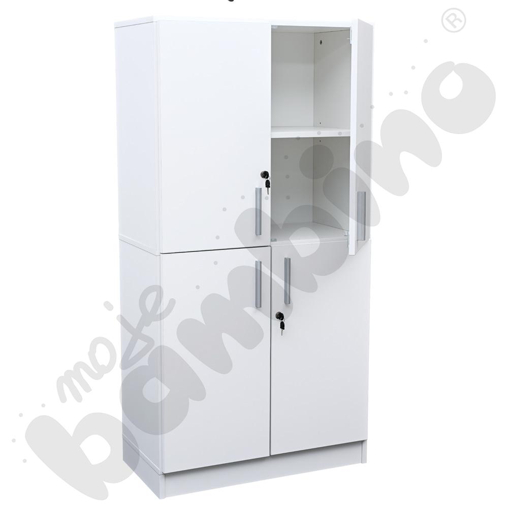 Szafa czterodrzwiowa - biała