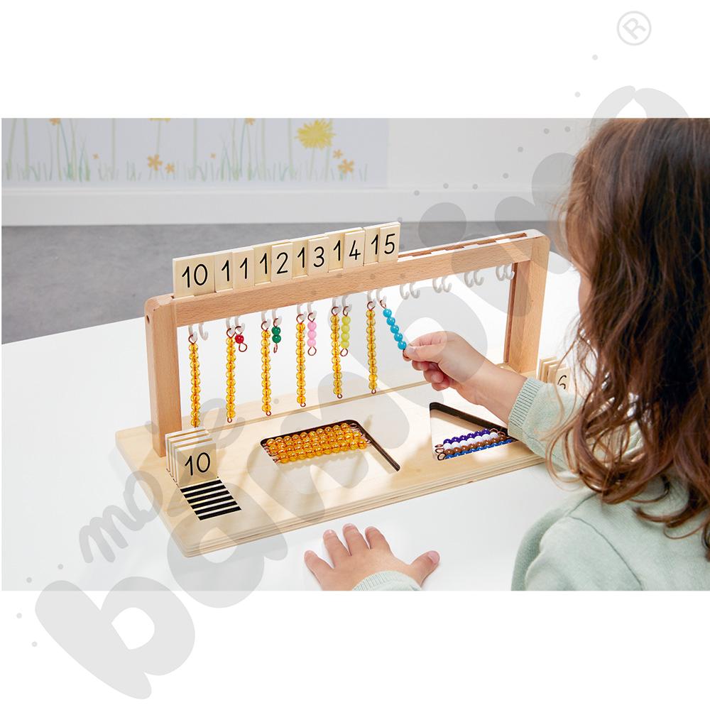 Wieszak Montessori – nauka liczenia 10-19 
