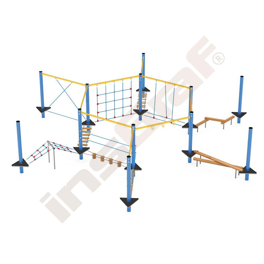 Sada Mini lanový park 2, kovové sloupy